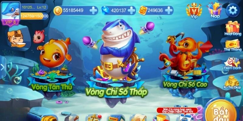 Bắn cá H5 linh hoạt với nhiều chế độ hấp dẫn