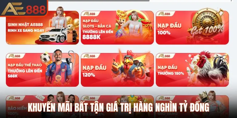 Khuyến mãi bất tận giá trị hàng nghìn tỷ